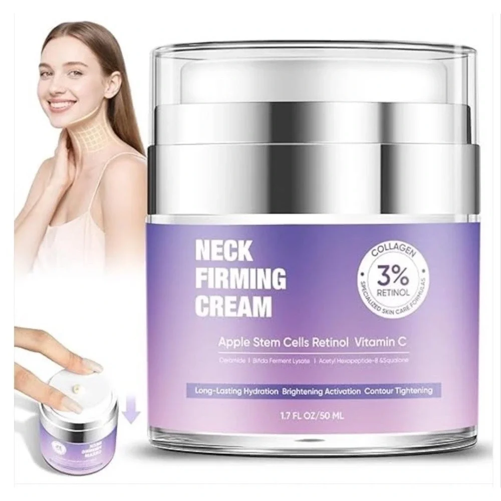 2 Pack Neck firming Cream - Apple Stem Cells Retinol & Vit. C Sealed New 2 Pk